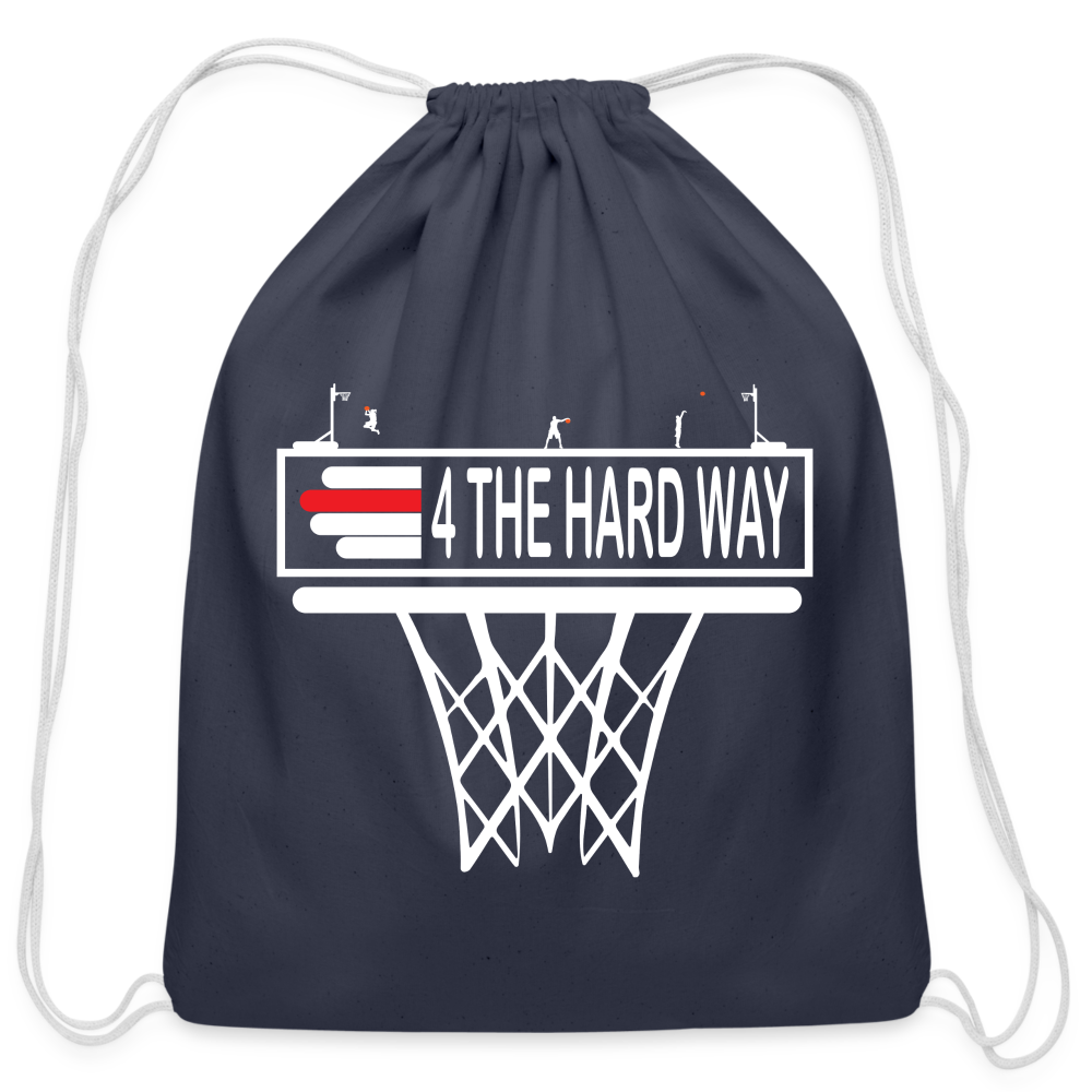 Cotton Drawstring Bag - navy