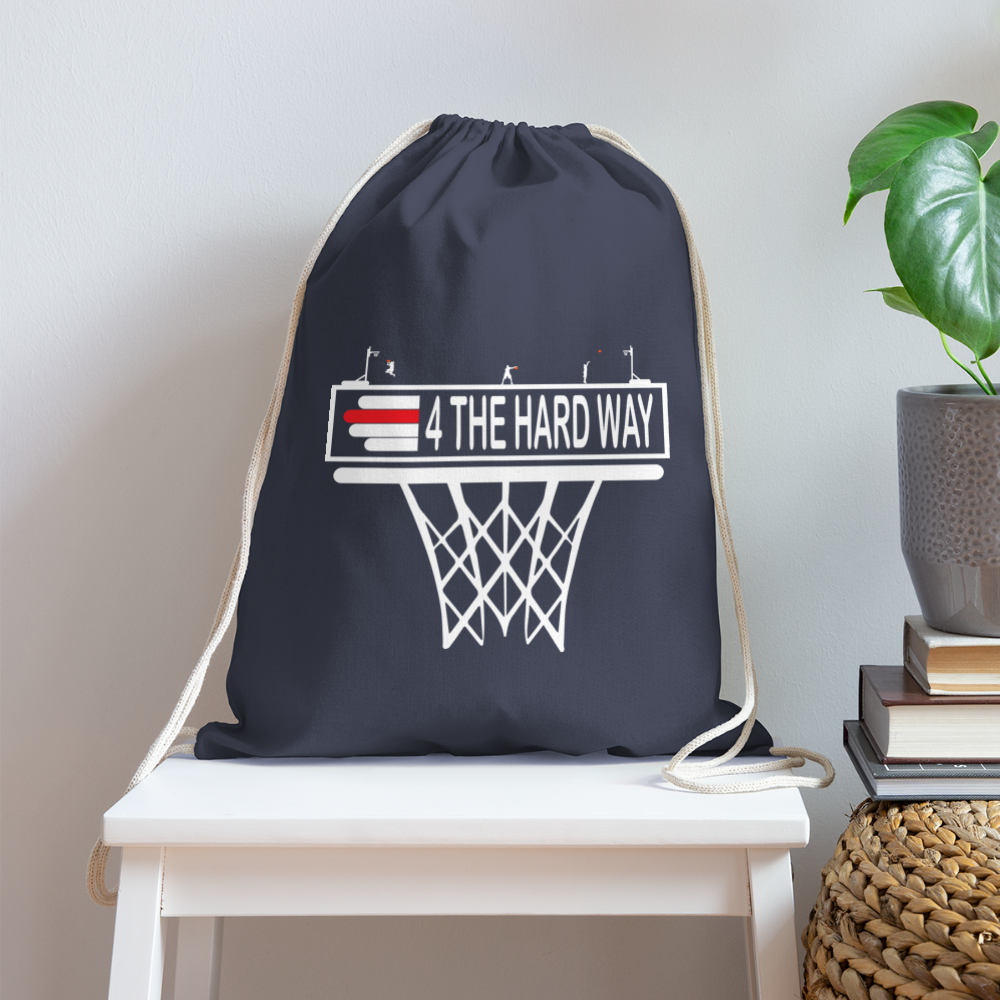 Cotton Drawstring Bag - navy